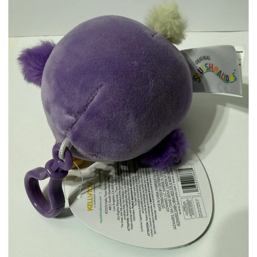 Squishmallows 3.5inch Neha the Dodo CLIP ON Plush Toy Stuffed Animal NEW Tags